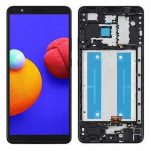 LCD Screen Display With Frame For Samsung Galaxy A01 Core Black | ORIGINAL